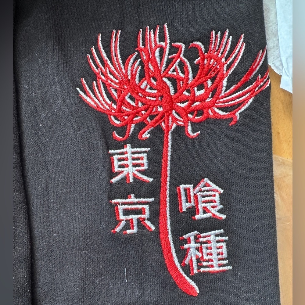 Tokyo Ghoul Split Hoodie Black/Red - Picture 4 of 5